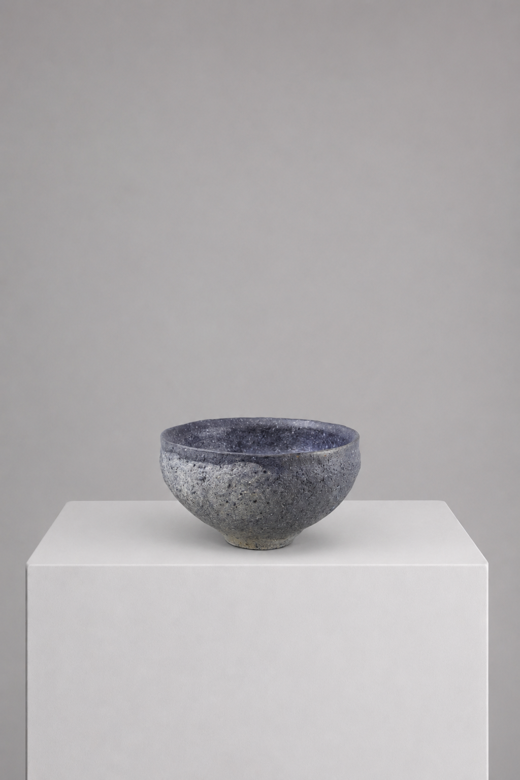Sekki Chawan by Ken Mihara — three-quarter view
